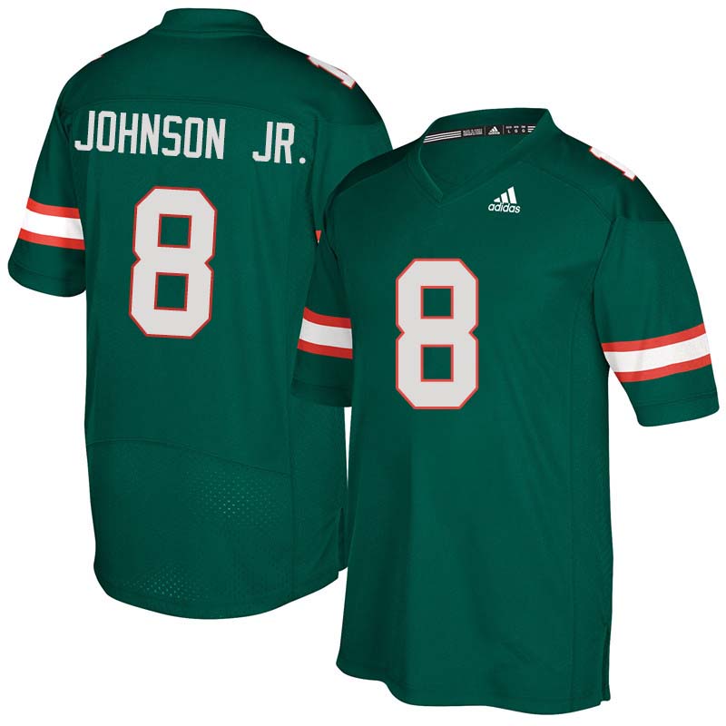 Adidas Miami Hurricanes #8 Duke Johnson Jr. College Football Jerseys Sale-Green